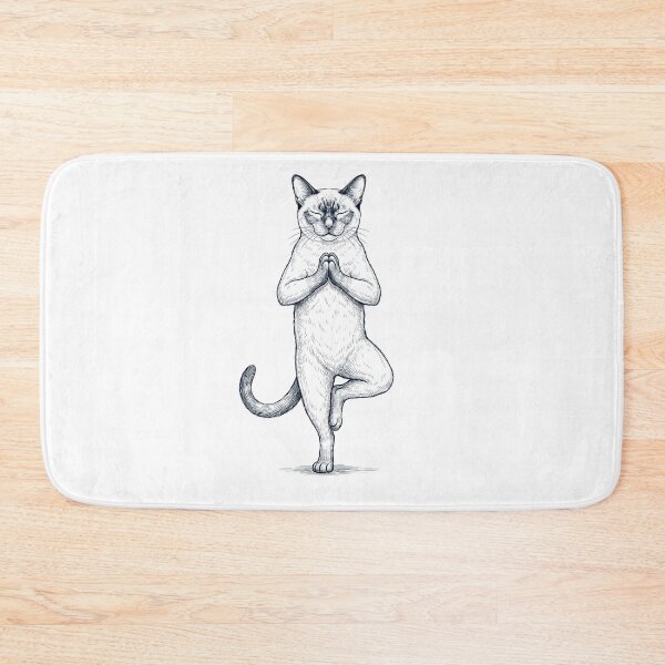 Item preview, Vintage Tonkinese Cat Yoga Tree Pose Kitten Lover designed and sold by TerryConnells.