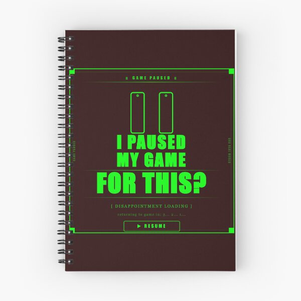 Item preview, I Paused My Game For This Funny Gamer Humor Neon Dark designed and sold by Mega-Shopping.