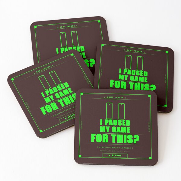 Item preview, I Paused My Game For This Funny Gamer Humor Neon Dark designed and sold by Mega-Shopping.