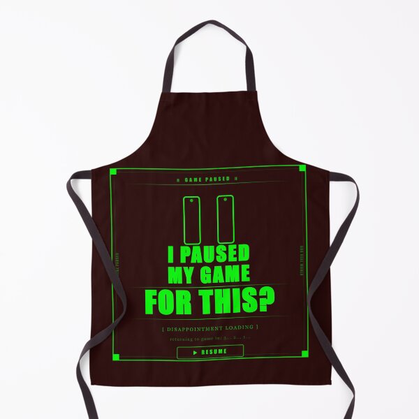 Item preview, I Paused My Game For This Funny Gamer Humor Neon Dark designed and sold by Mega-Shopping.