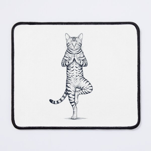 Item preview, Vintage Toyger Cat Yoga Tree Pose Kitten Lover designed and sold by TerryConnells.