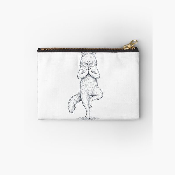 Item preview, Vintage Turkish Angora Cat Yoga Tree Pose Kitten Lover designed and sold by TerryConnells.