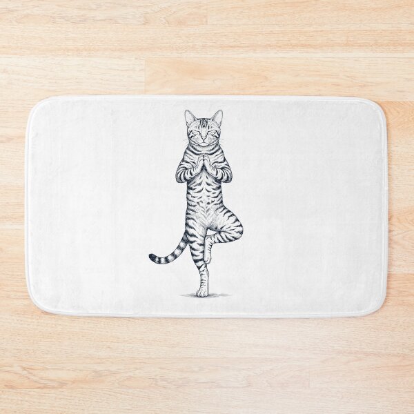 Item preview, Vintage Toyger Cat Yoga Tree Pose Kitten Lover designed and sold by TerryConnells.