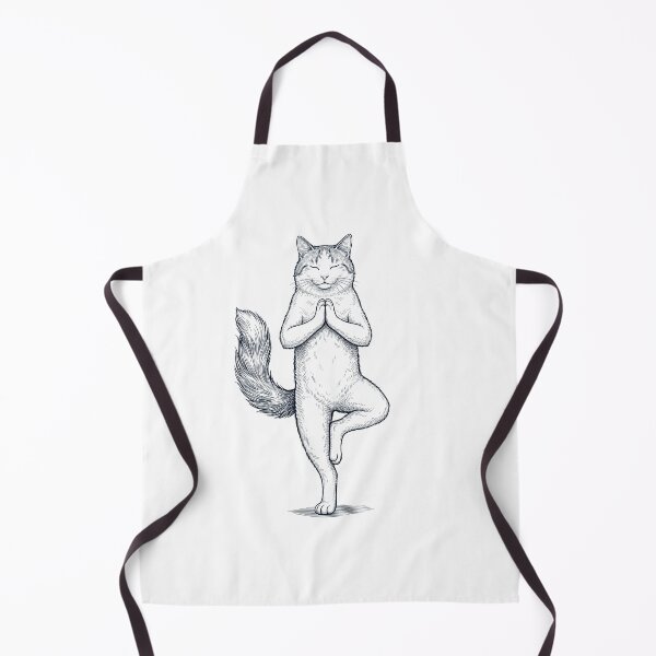 Item preview, Vintage Turkish Van Cat Yoga Tree Pose Kitten Lover designed and sold by TerryConnells.