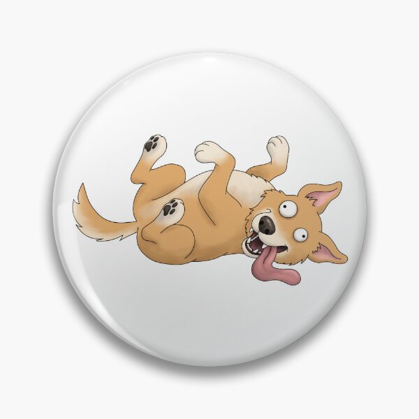 Item preview, Funny Goofy Dog Rolling Around designed and sold by Szkicerka.