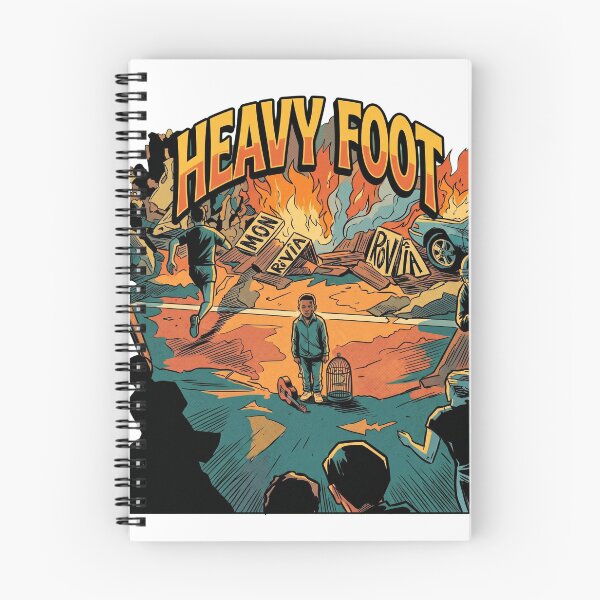 Item preview, Heavy Foot Comic Noir Urban Dystopia Boy With Guitar designed and sold by Brilleking.