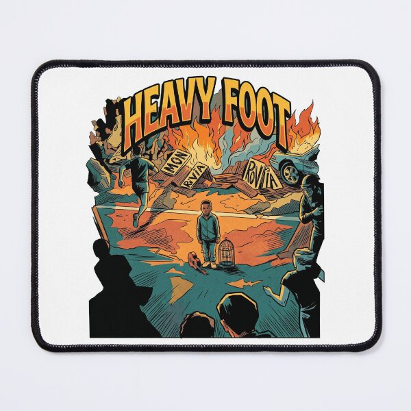 Item preview, Heavy Foot Comic Noir Urban Dystopia Boy With Guitar designed and sold by Brilleking.