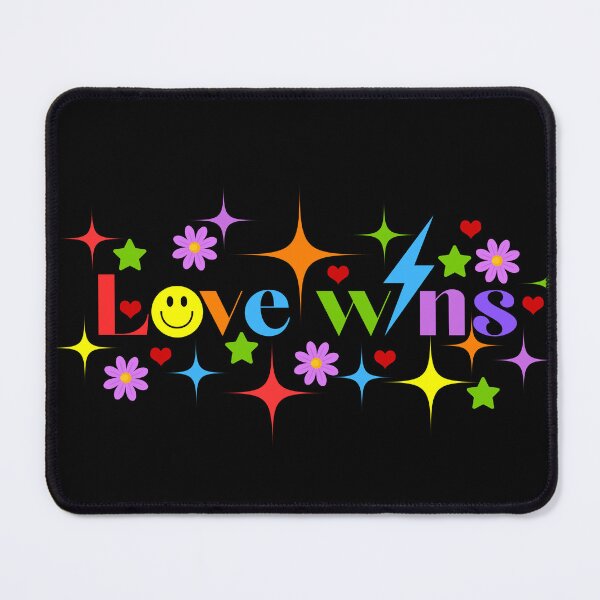 Item preview, Love Wins Neon Retro Sparkle Y2K Graphic designed and sold by Niji Hibana.