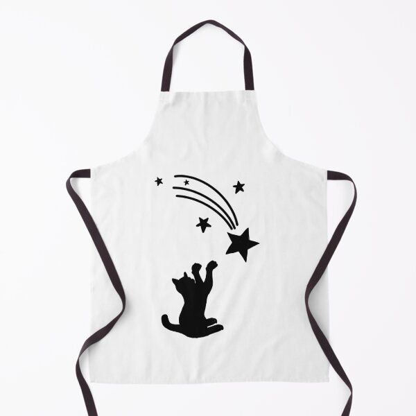 Item preview, Cat Reaching for Shooting Star Line Art white designed and sold by Graphroad.