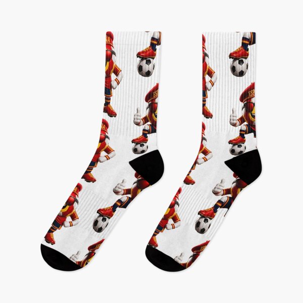 Item preview, Spain Soccer Mascot Funny Football Cartoon Graphic designed and sold by ArtSpark Studio.