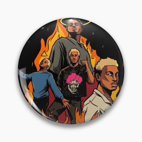 Item preview, The Wandering Retro 90s Bootleg Style Comic Noir Flaming Graphic designed and sold by Brilleking.
