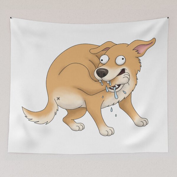 Item preview, Funny Flexible Dog Biting His Leg designed and sold by Szkicerka.