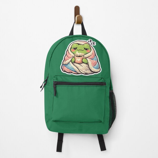 Item preview, Sleepy Frog Cozy Coffee Aesthetic Illustration | Cute Frog Art designed and sold by ArtsyExplorer.