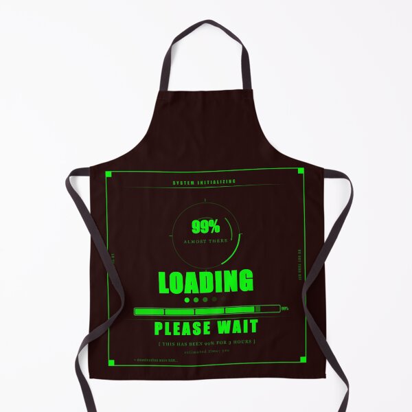 Item preview, Loading Please Wait 99 Percent Funny Gamer Humor Neon Dark designed and sold by Mega-Shopping.