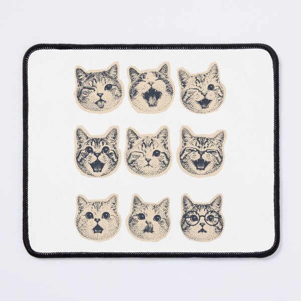 Item preview, Cat Face Expressions 01 Bundle designed and sold by creativerooney.