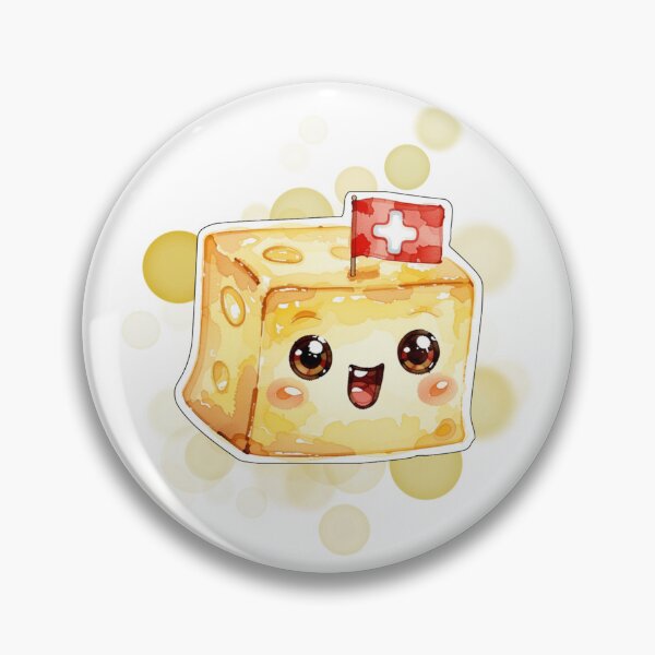Item preview, Happy Swiss Cheese with Switzerland Flag Funny Design designed and sold by iamKRUK.