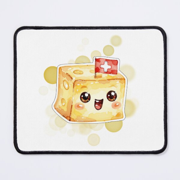 Item preview, Happy Swiss Cheese with Switzerland Flag Funny Design designed and sold by iamKRUK.