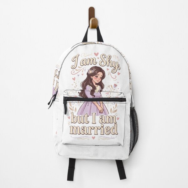 Item preview, Shy But Married T-Shirt Design | Cute Married Woman POD Graphic | Feminine Romantic Quote Shirt PNG designed and sold by Prism-Bubble.