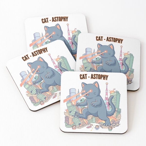 Item preview, Cat Astrophy Kaiju Cat Anime Funny Cat Design designed and sold by Shirt-Otakus.