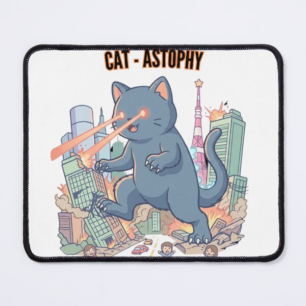 Item preview, Cat Astrophy Kaiju Cat Anime Funny Cat Design designed and sold by Shirt-Otakus.