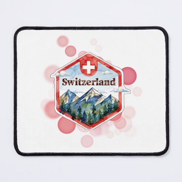 Item preview, Switzerland Postage Stamp with Swiss Alps Travel Design designed and sold by iamKRUK.