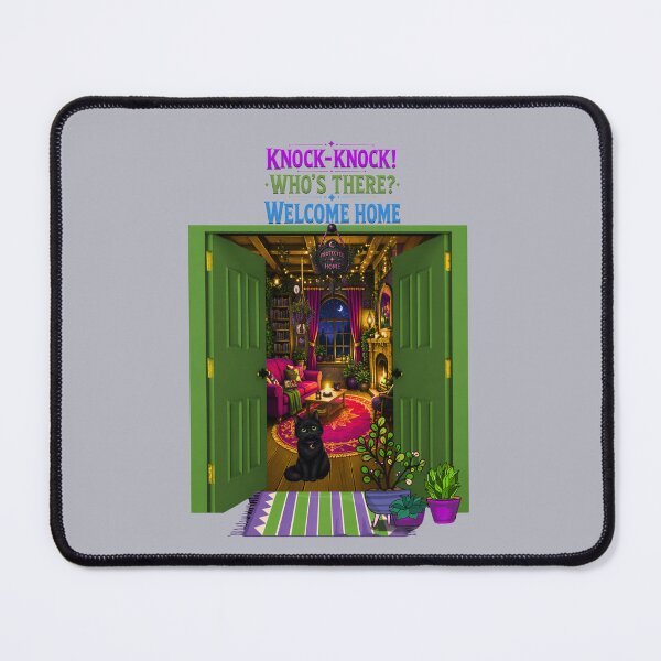 Item preview, Magical Black Cat Welcome Home – Cozy Interior & Illustrated Entrance, Witchy Fantasy Aesthetic designed and sold by Aimetoi.