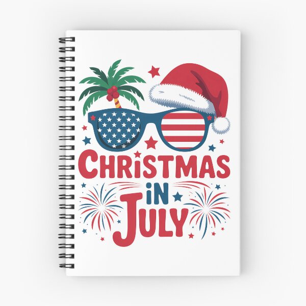 Item preview, Christmas in July Summer Beach Hawaii Santa USA Flag designed and sold by SapfireStuArt.