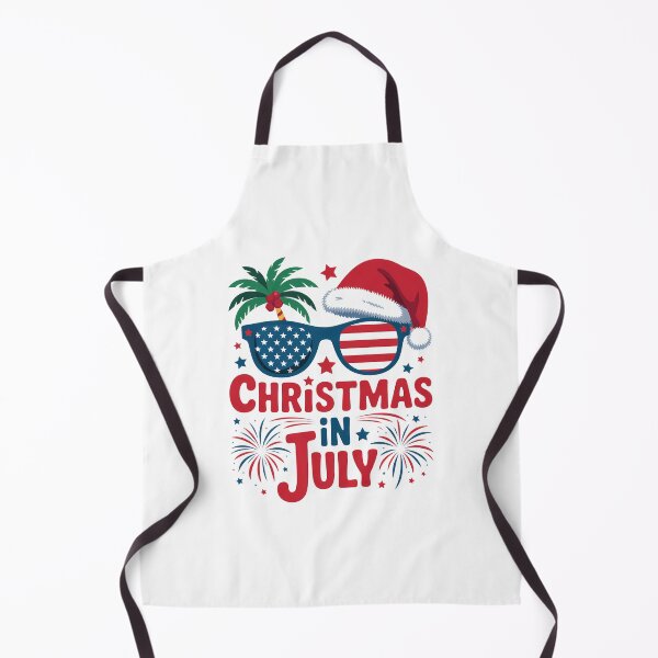 Item preview, Christmas in July Summer Beach Hawaii Santa USA Flag designed and sold by SapfireStuArt.