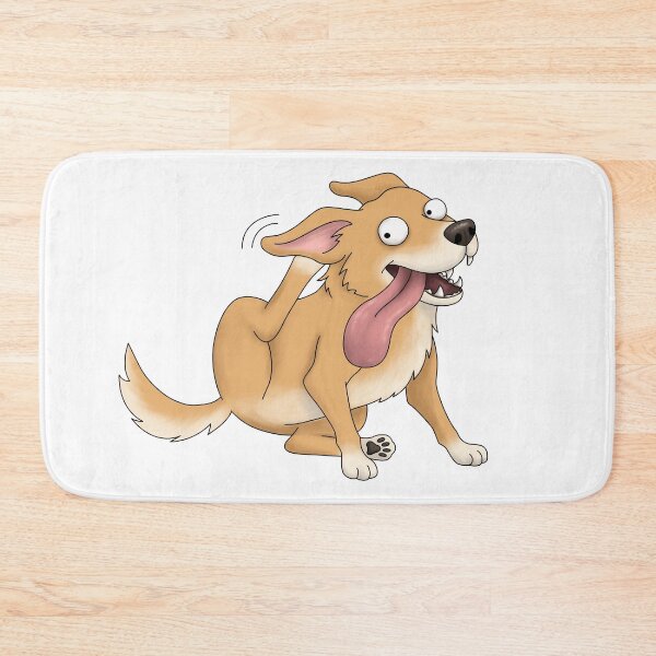 Item preview, Funny Dog Scratching Itself designed and sold by Szkicerka.