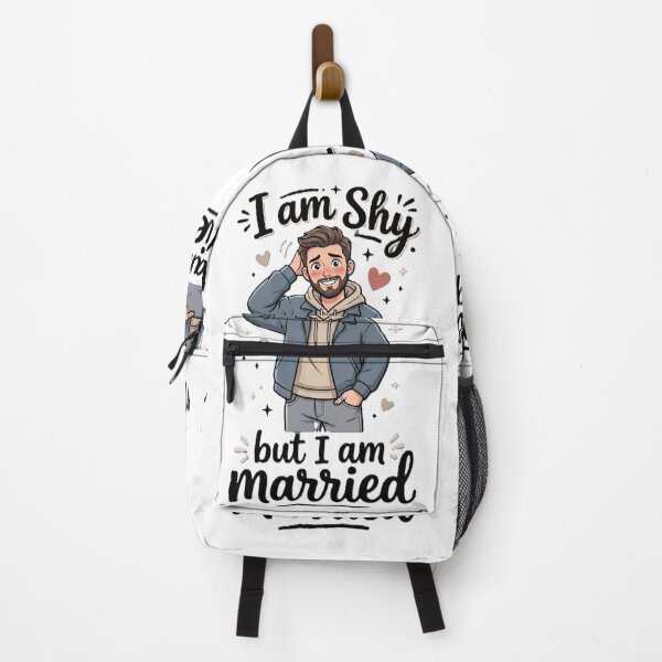 Item preview, Shy But Married T-Shirt Design for Men | Funny Husband Quote POD Graphic | Cute Married Man Shirt PNG designed and sold by Prism-Bubble.