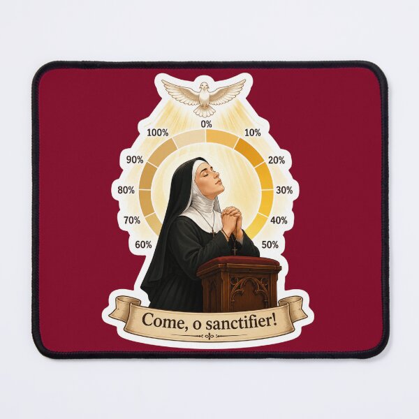 Item preview, Come, O Sanctifier! – Holy Spirit Prayer Sticker designed and sold by Airimo.