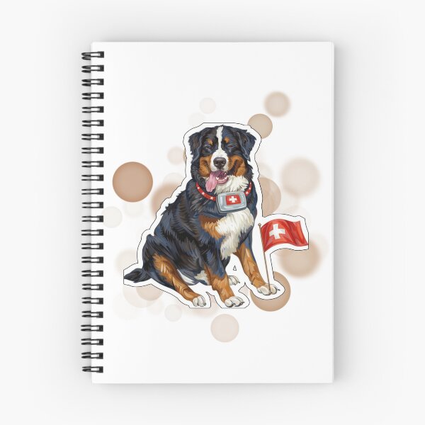 Item preview, Bernese Mountain Dog Holding Switzerland Flag Cute Design designed and sold by iamKRUK.