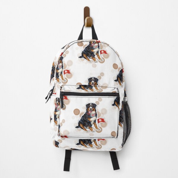 Item preview, Bernese Mountain Dog Holding Switzerland Flag Cute Design designed and sold by iamKRUK.
