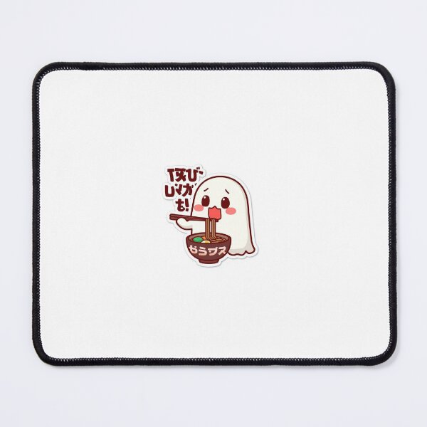 Item preview, Kawaii Ghost Eating Ramen Japanese Sticker designed and sold by Trend aesthetic stickers.