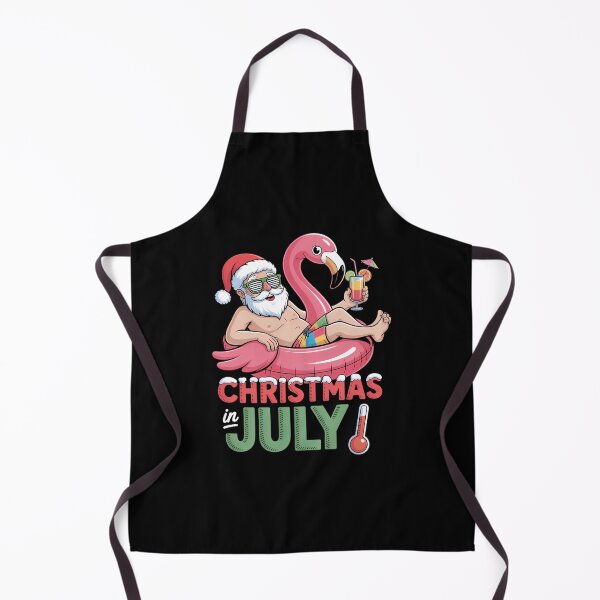 Item preview, Christmas in July Summer Flamingo Float Xmas designed and sold by SapfireStuArt.