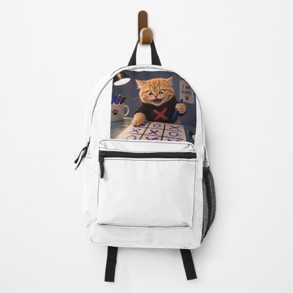Item preview, Chaotic Orange Cat Playing Tic Tac Toe designed and sold by LovelyCatGalaxy.