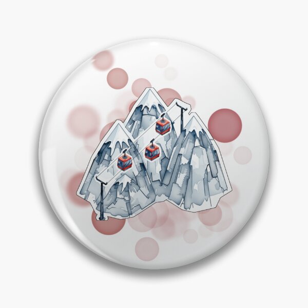 Item preview, Swiss Alps with Red Cable Cars Scenic Switzerland Design designed and sold by iamKRUK.
