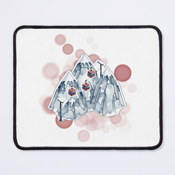 Item preview, Swiss Alps with Red Cable Cars Scenic Switzerland Design designed and sold by iamKRUK.