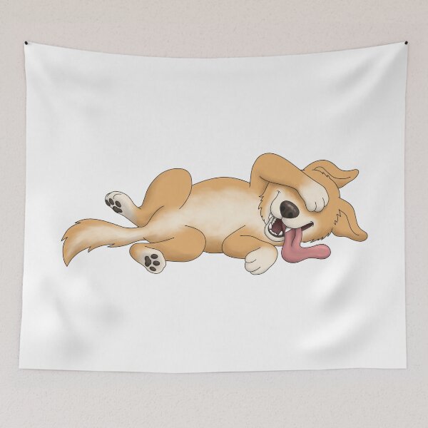 Item preview, Funny Laughing Dog Covering Eyes designed and sold by Szkicerka.
