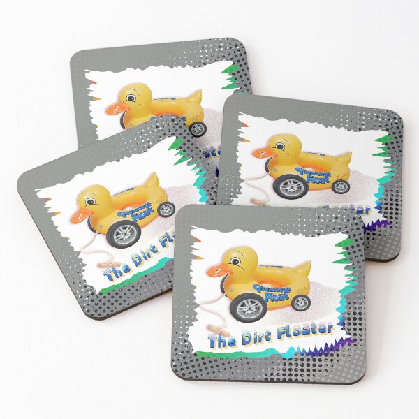 Item preview, The Dirt Floater - Rubber Duck Toy on Wheels (By ACCI) designed and sold by VanyssaGraphics.