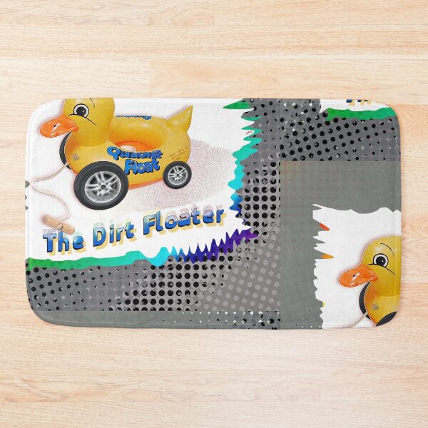 Item preview, The Dirt Floater - Rubber Duck Toy on Wheels (By ACCI) designed and sold by VanyssaGraphics.