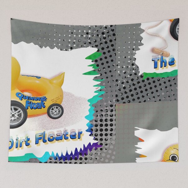 Item preview, The Dirt Floater - Rubber Duck Toy on Wheels (By ACCI) designed and sold by VanyssaGraphics.