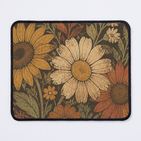 Item preview, Vintage Retro Floral Good Vibes Design designed and sold by Pink-Blossoms.
