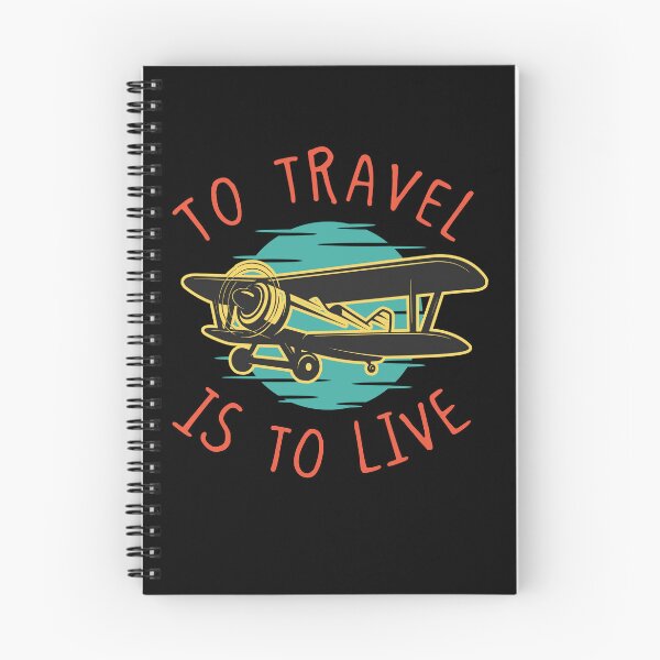Item preview, o Travel Is To Live Vintage Airplane Adventure Design designed and sold by EichStore.