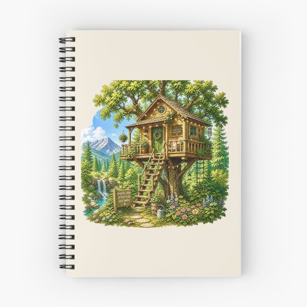 Item preview, Cozy Forest Treehouse designed and sold by Myra365Art.
