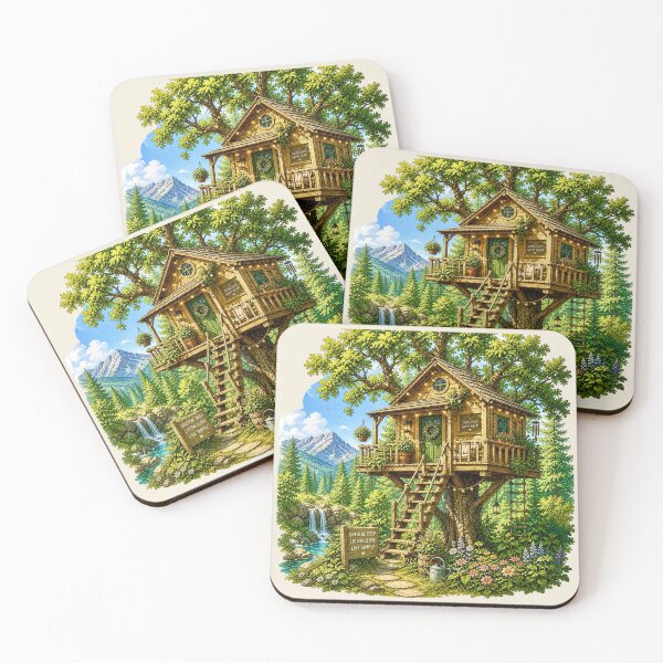 Item preview, Cozy Forest Treehouse designed and sold by Myra365Art.