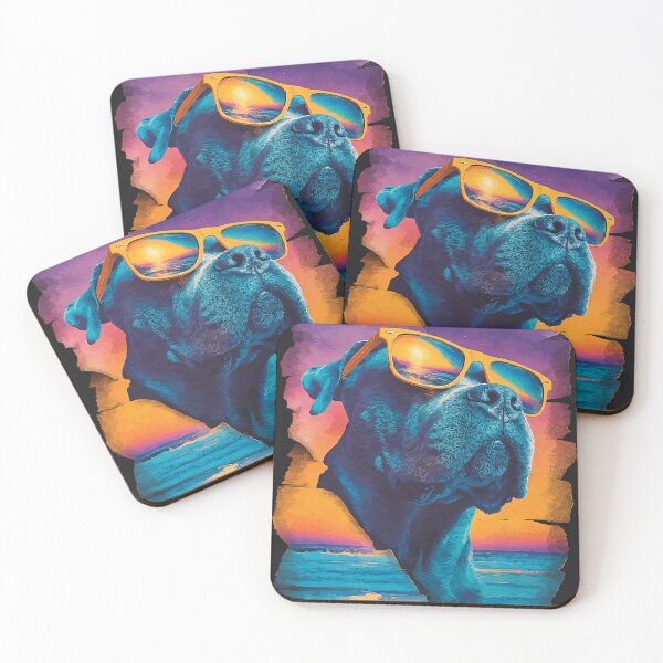 Item preview, Cane Corso with Sunglasses Sunset Beach Tropical Dog Summer designed and sold by Littermin.