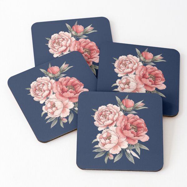 Item preview, Pink peonies  designed and sold by uunaa.