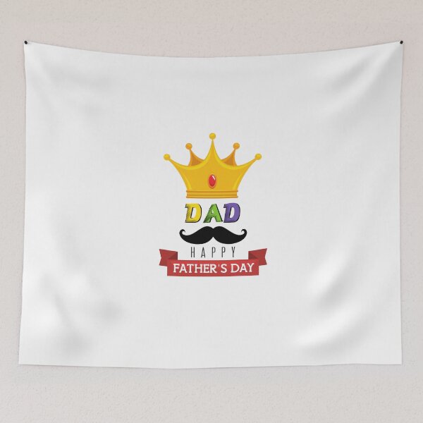 Item preview, King Dad Crown Mustache Father Design designed and sold by PALAVO.