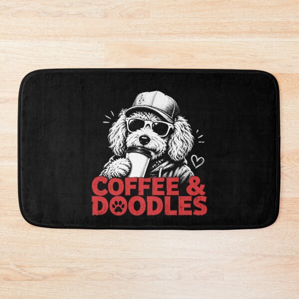 Item preview, Coffee & Doodles Funny Dog Lover Design | Caffeine Humor designed and sold by PosiMCreations.